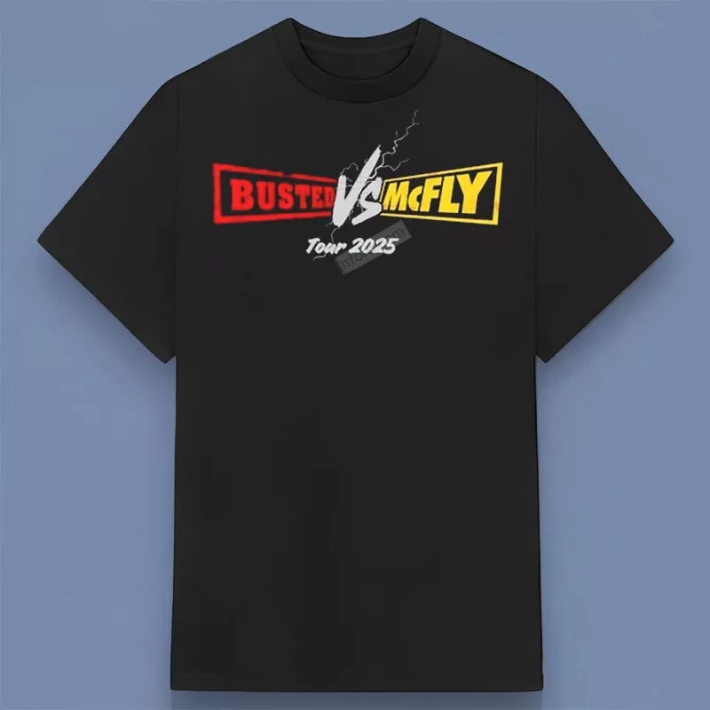 Busted Vs Mcfly Tour 2025 Shirt Perfect Gift For Friends & Family
