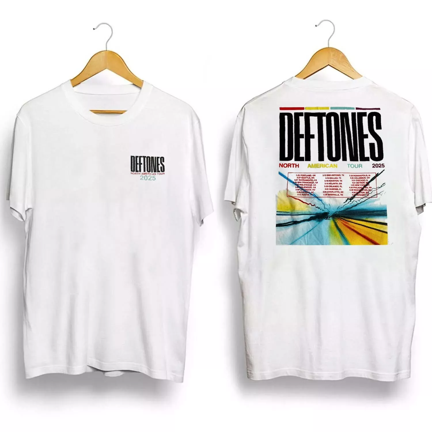 - Deftones Tour 2025 Shirt North American Tour Unisex Reprinted
