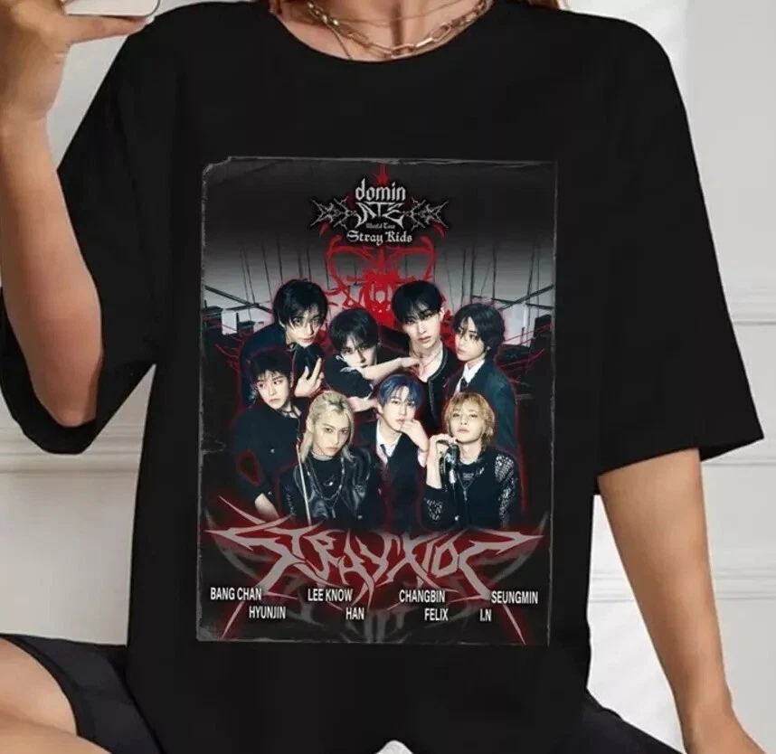 Stray Kids Dominate World Tour Us 2025 Shirt Stray Kids Hop Album