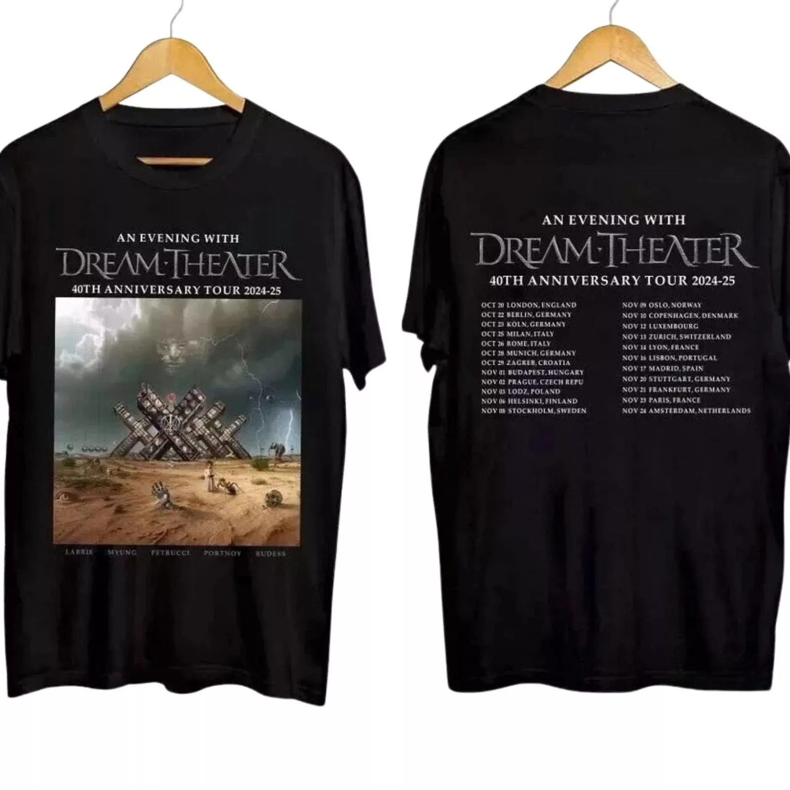 Dream Theater 40Th Anniversary Tour 2024 2025 Shirt For Fan Tour Unisex Shirt