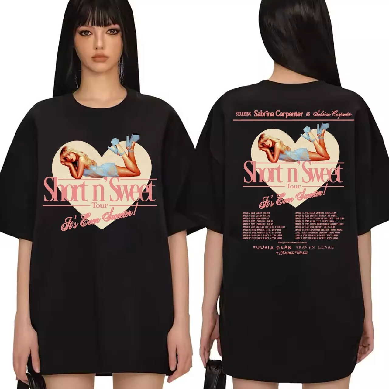 Sabrina Carpenter Shirt, Short N Sweet Tour Europe 2025 Shirt, Adorable Sweet