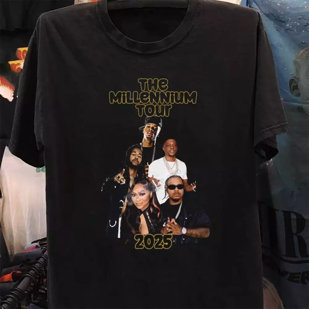 The Millennium Tour 2025 Shirt Black Ad97