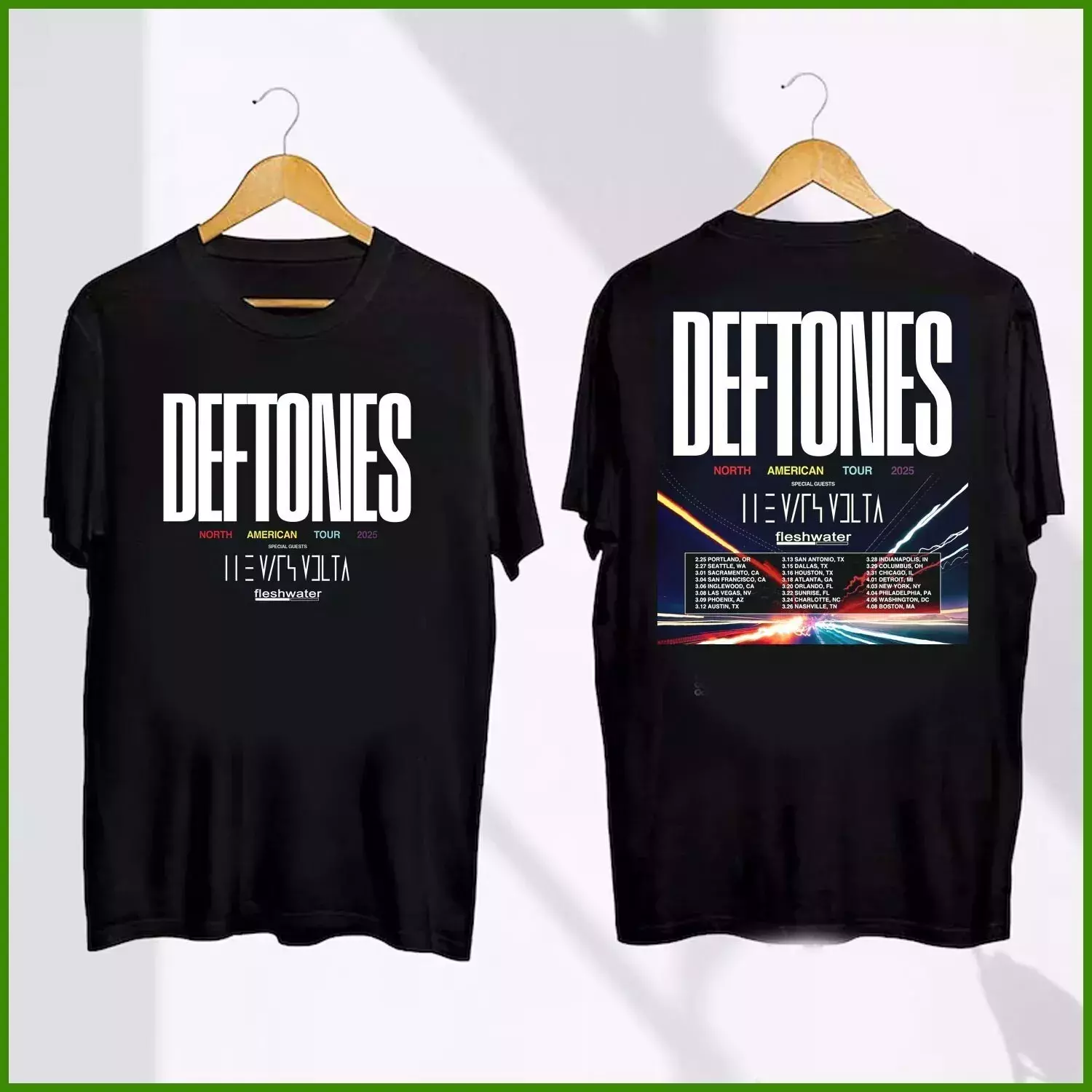 Shirt 2025 Deftones North American Tour With The Mars Volta And Fleshwater