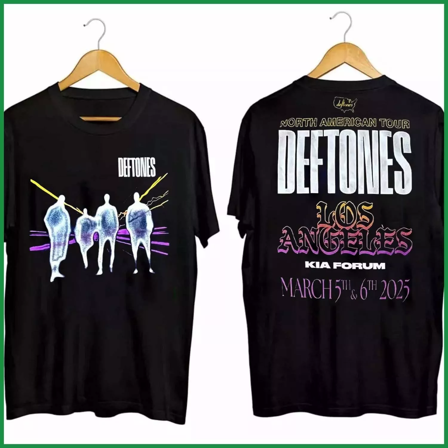 Deftones North America Tour 2025 In Los Angeles March 5Th And 6Th Shirt