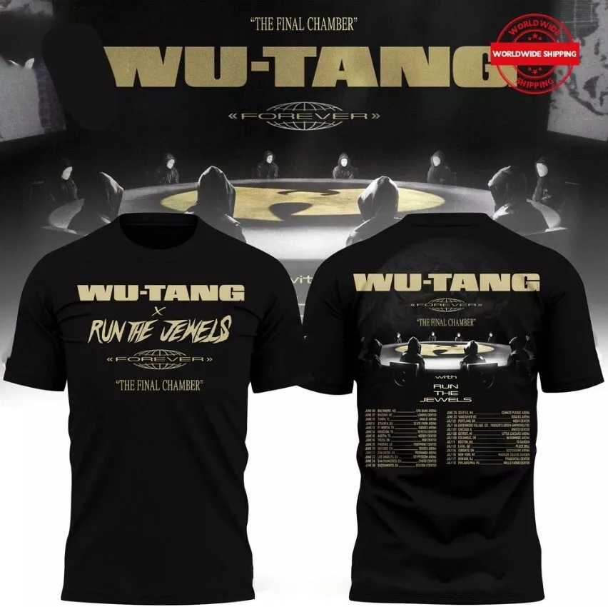 Speacial Edition Wu-Tang Tour 2025 Schedule 2D Shirt Gift For Friends S-4Xl