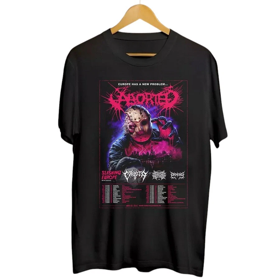 Aborted Band Slashing Europe Tour 2025 Shirt