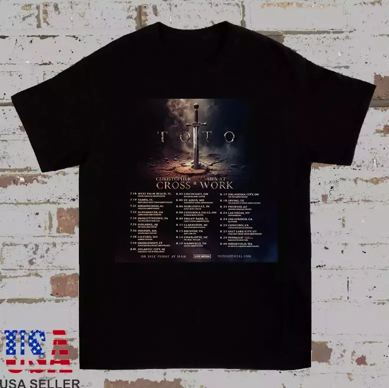 Toto Band Men At Work Tour 2025 North America Shirt 