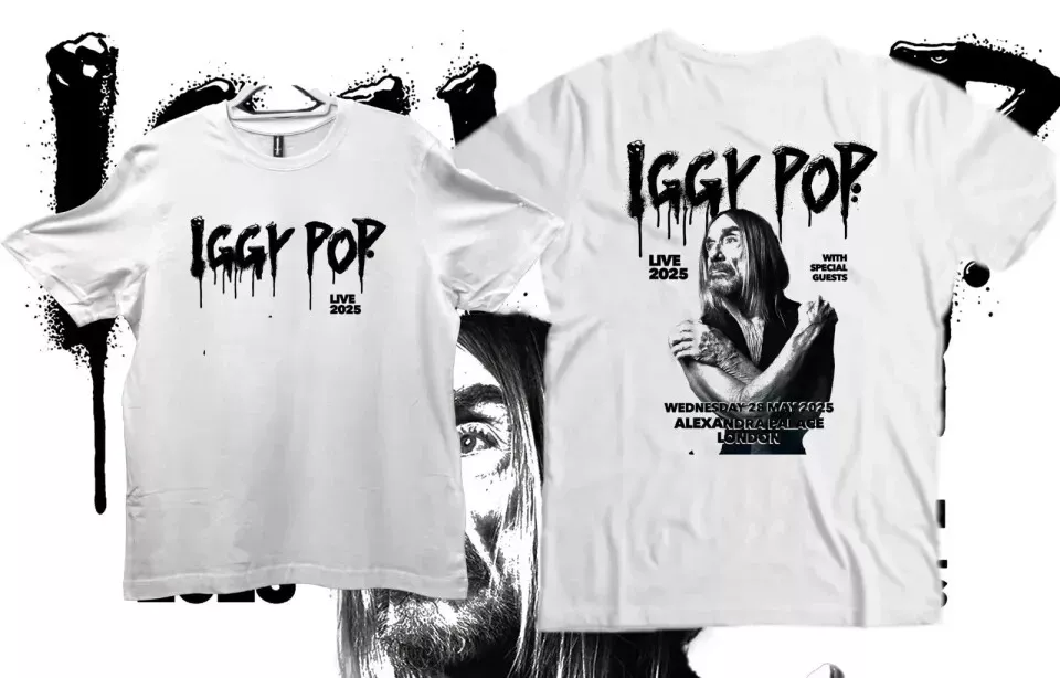 Iggy Pop Live 2025, Shirt Music Tour 2025 For Concert Music