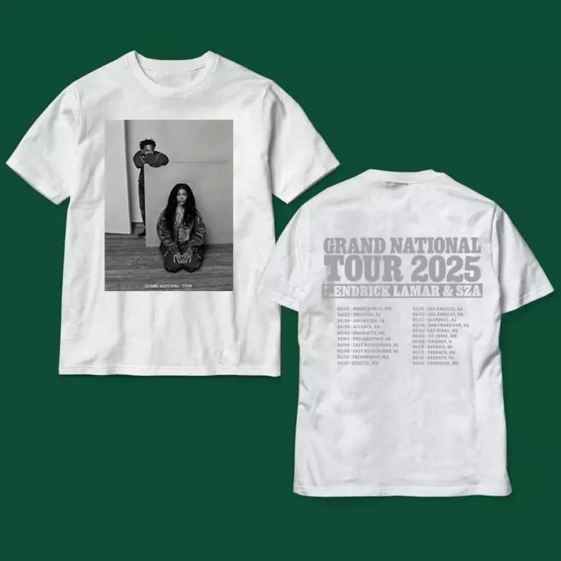Kendrick Lamar & Sza 2025 Grand National Tour Shirt1