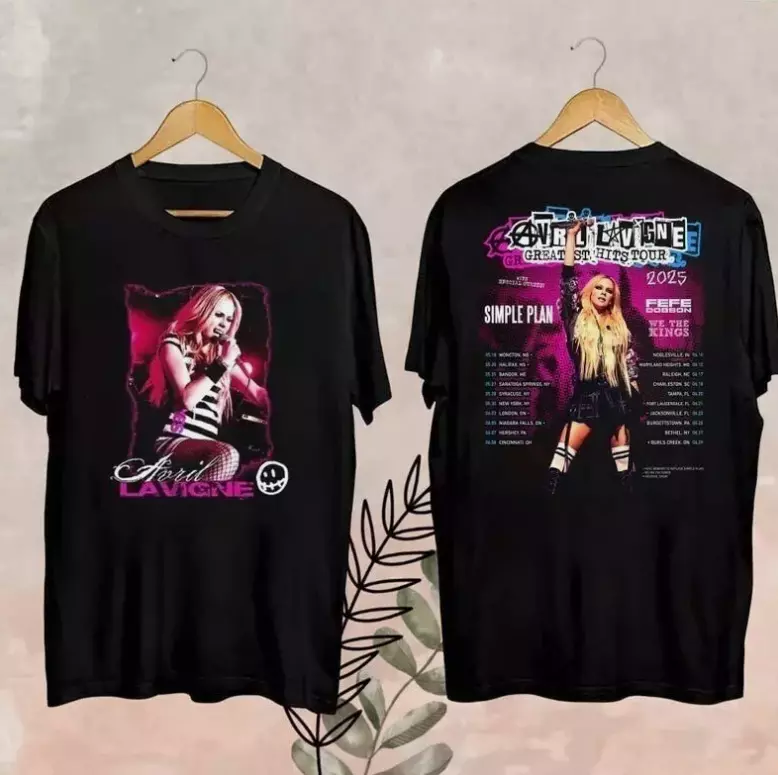 Avril Lavigne Greatest Hits 2025 Tour S To 5Xl Shirt