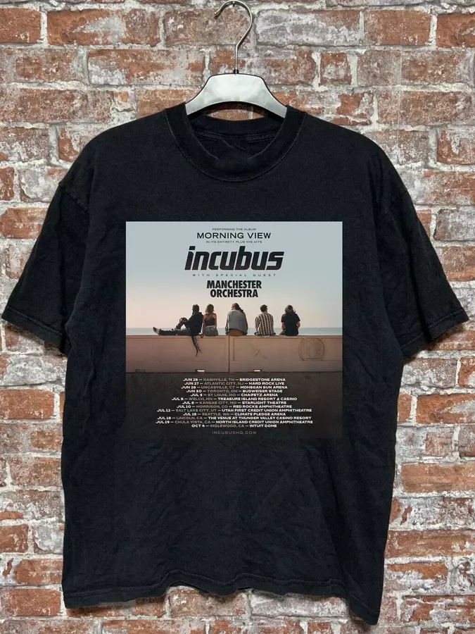 Shirt Incubus Band Morning View + The Hits Tour 2025 