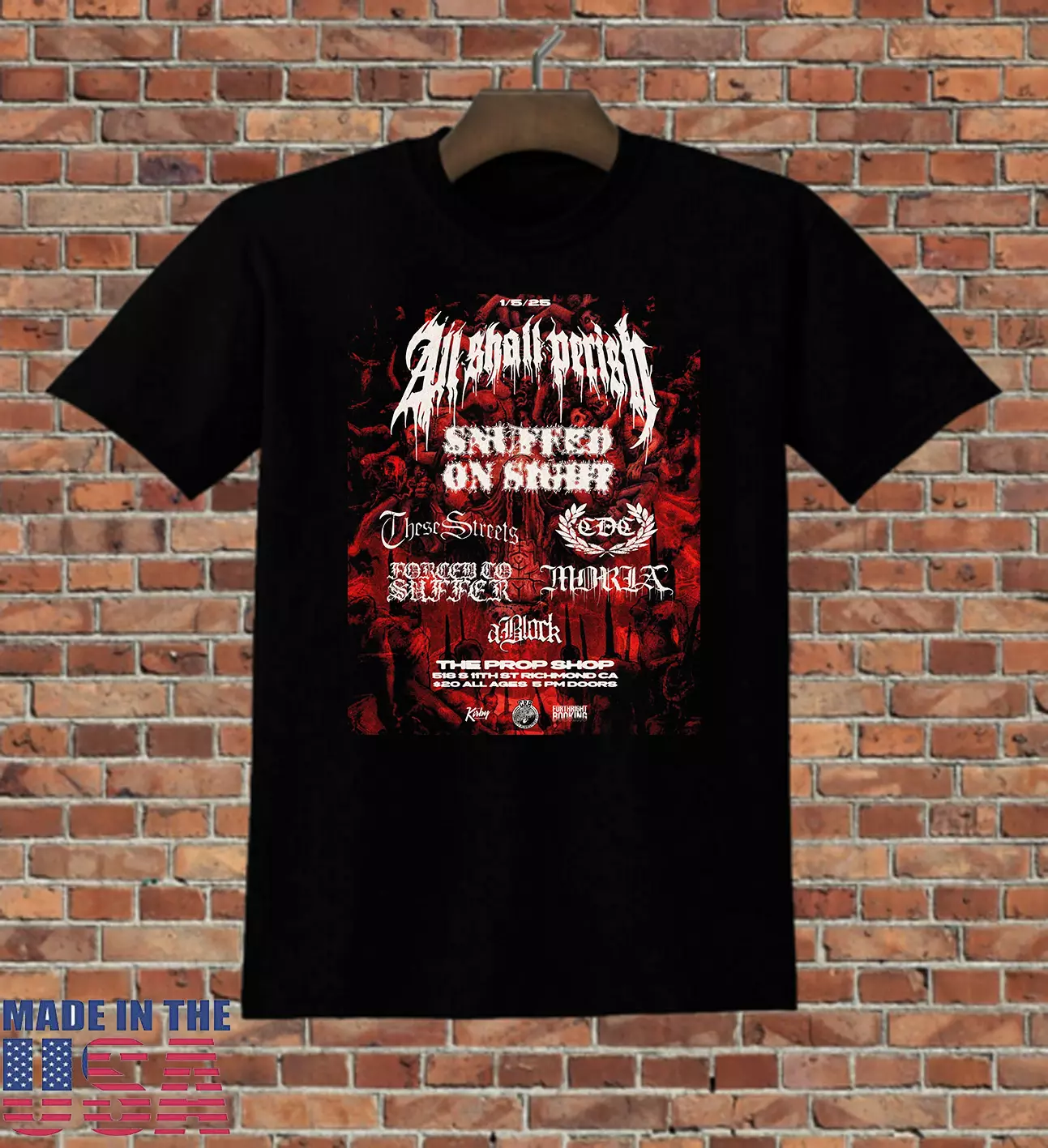 All Shall Perish Band Snuffed On Tour 2025 Shirt 