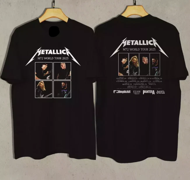 Metallica M72 World Tour 2025 Shirt, 2 Sided Thank You, Funny Shirt