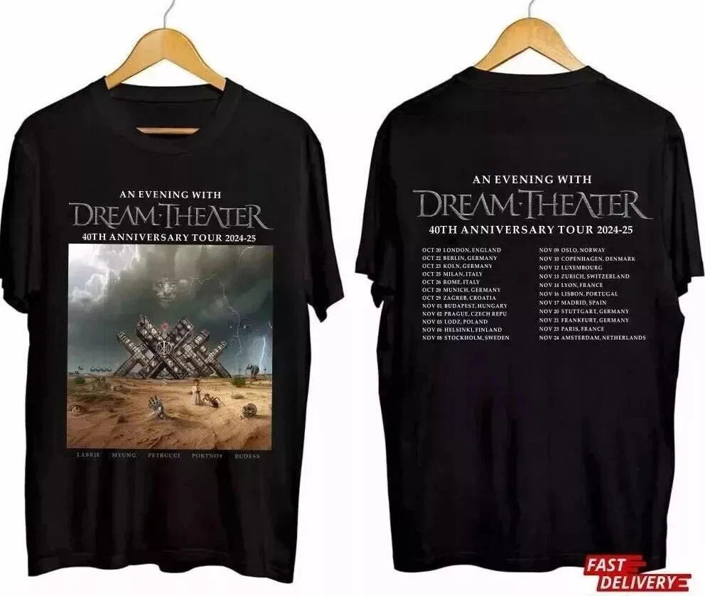 Dream Theater 40Th Anniversary Tour 2024 2025 Shirt For Fan Tee