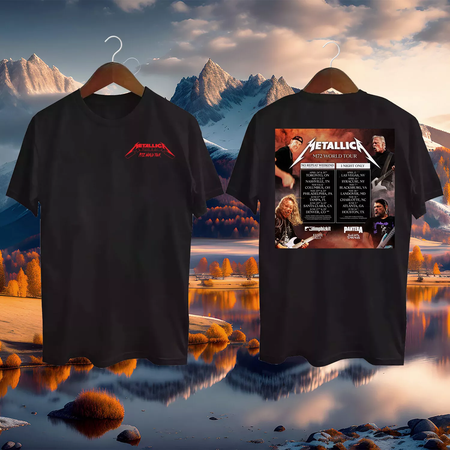 Metallica M72 Schedule World Tour Extends Into 2025 Shirt Gift All