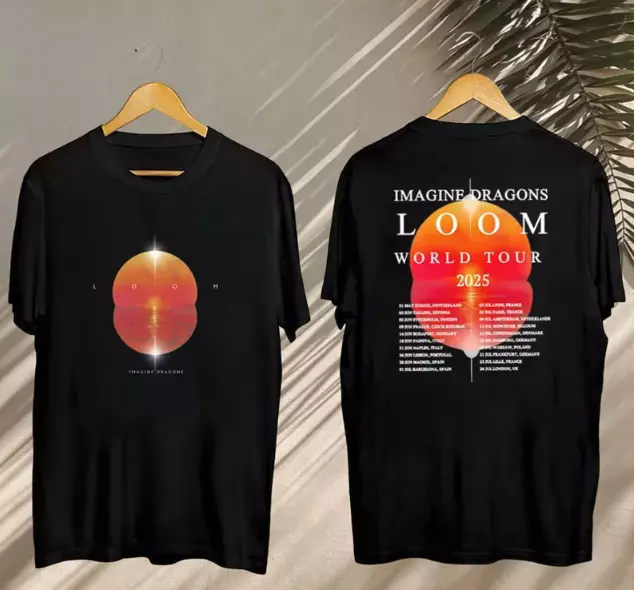 Graphic Imagine Dragons Loom Tour 2025 Shirt, Imagine Dragons Band Shirt