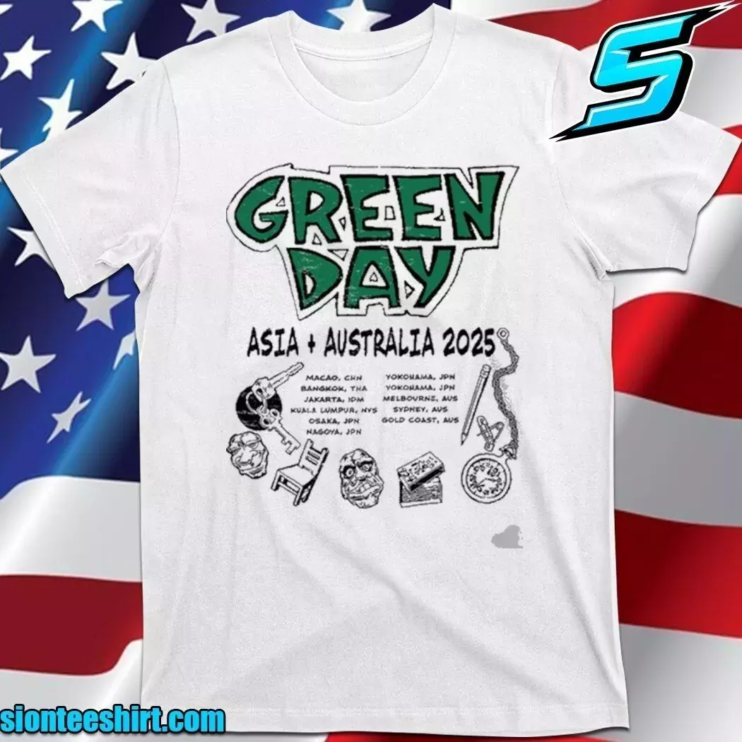 2025 Tour Green Day Asia And Australia Shirt