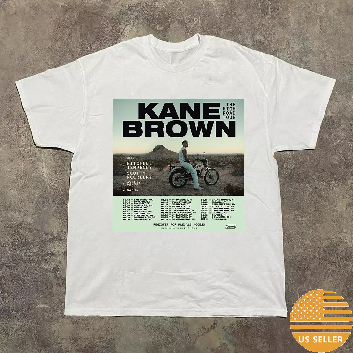 Kane Brown 2025 The High Road Tour Shirt 