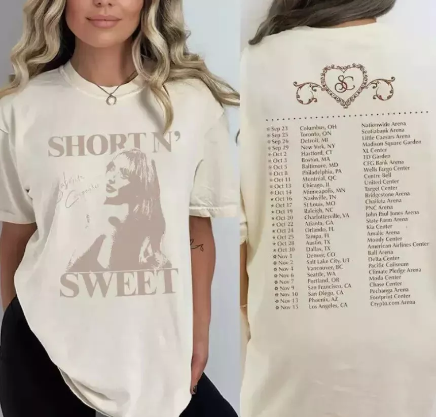 2025 Sabrina Carpenter Short N Sweet Tour Shirt