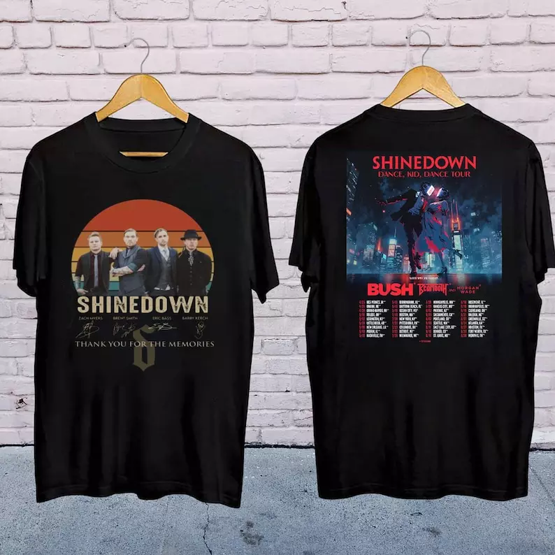 Shinedown Dance Kid Dance Tour 2025 Shirt, Shinedown Band 90S Vintage Shirt