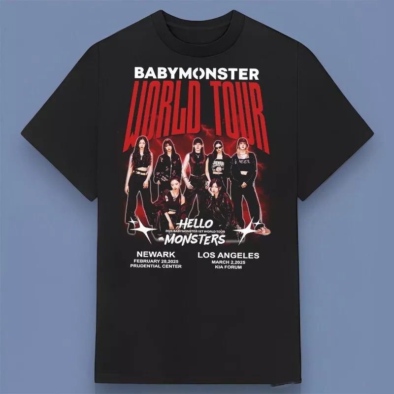 Babymonster Hello Monster World Tour 2025 Shirt For Holiday Gift