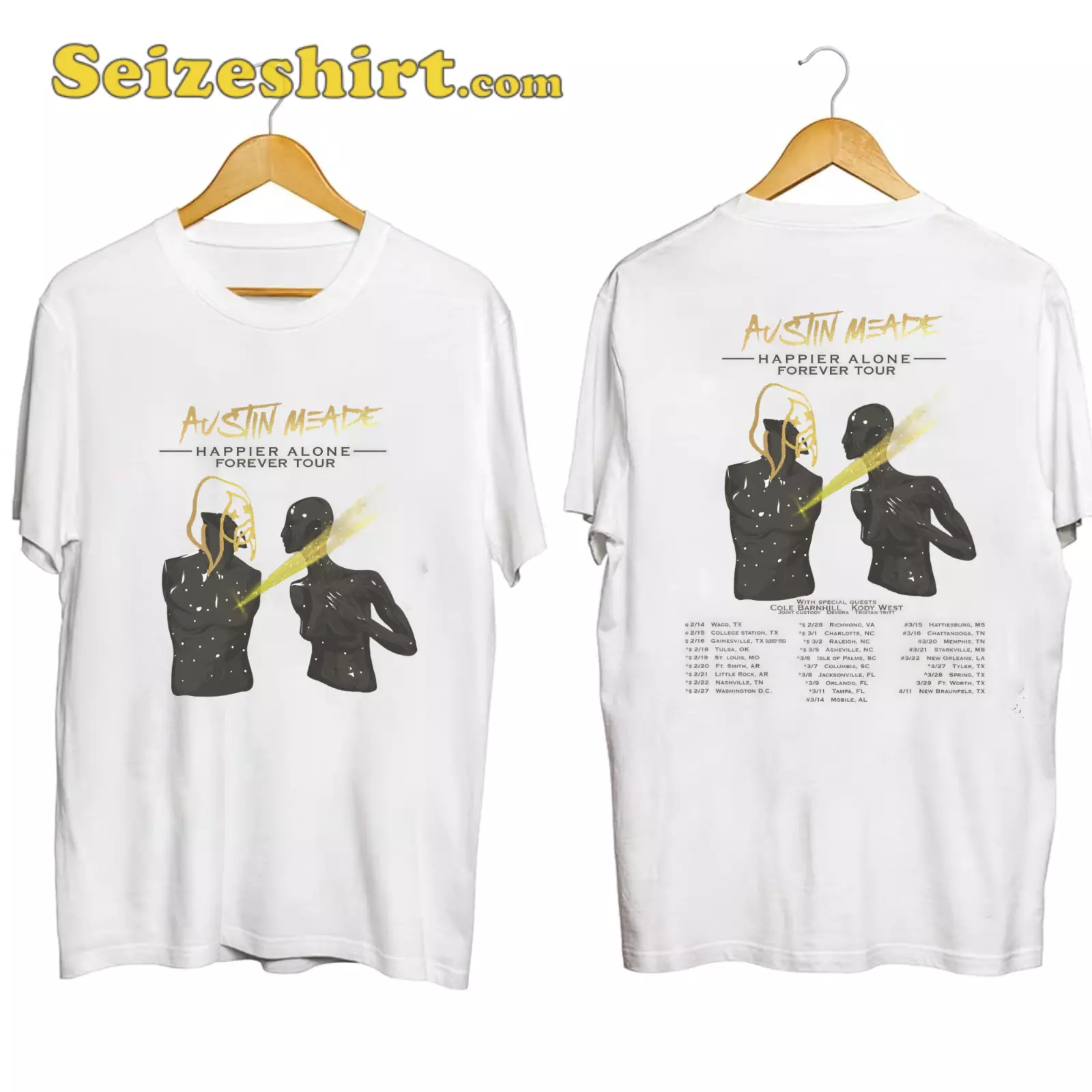 Austin Meade Happier Alone Forever Tour 2025 Shirt