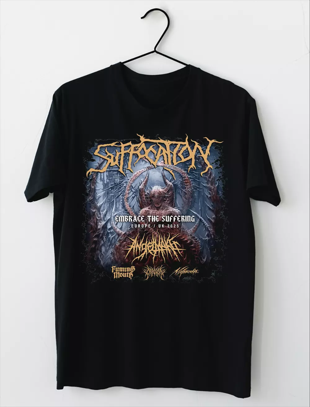 Suffocation - Embrace The Suffering Tour 2025 Black Shirt Ar922