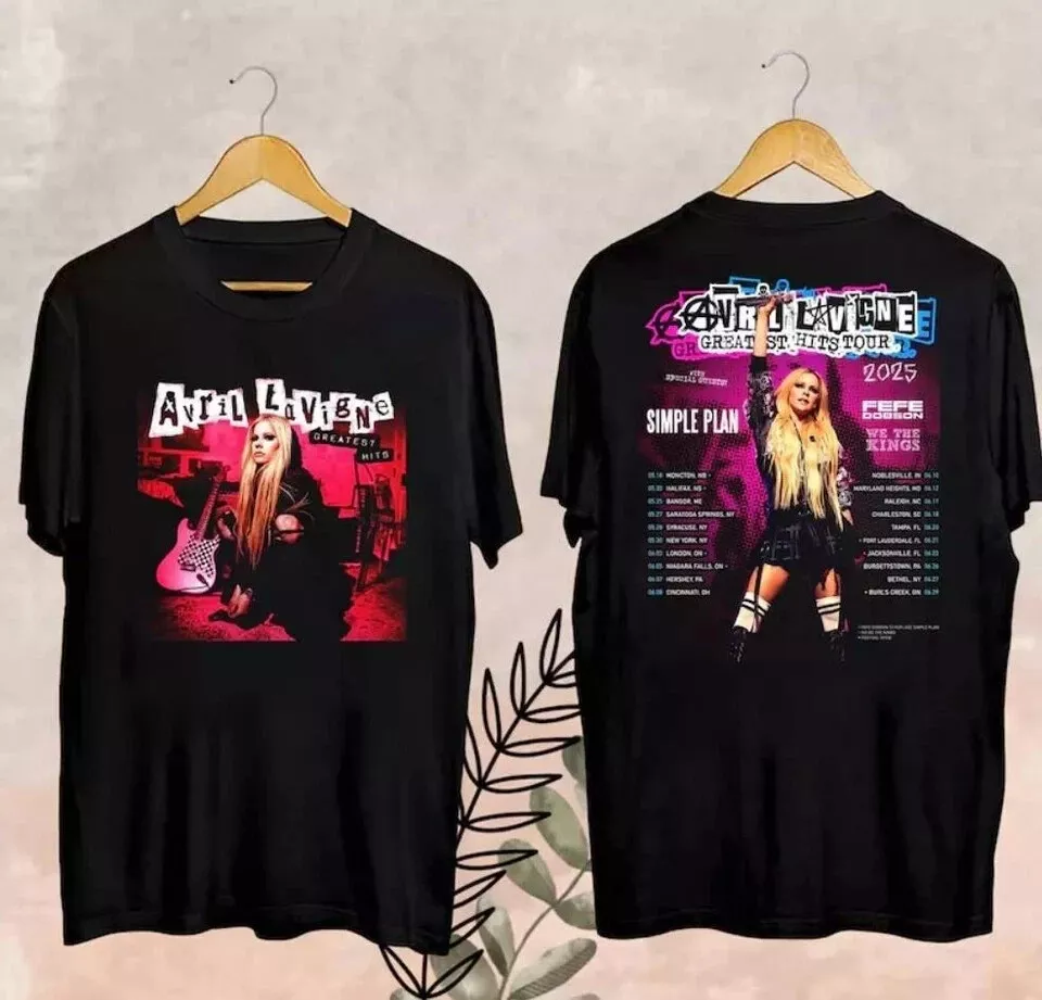 2025 Avril Lavigne Greatest Hits Tour Shirt Avril Lavigne 2025 Concert Avril