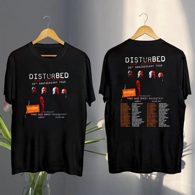 Shirt Disturbed The Sickness 25Th Anniversary Tour 2025, The Sickness 2025