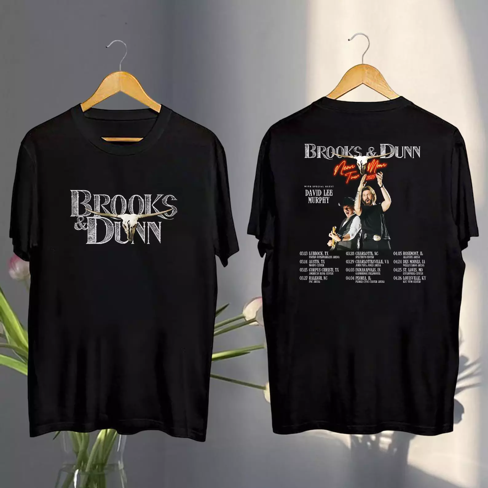 Shirt 2025 Brooks And Dunn Neon Moon Tour, Brooks & Dunn Merch, Brooks And Dunn