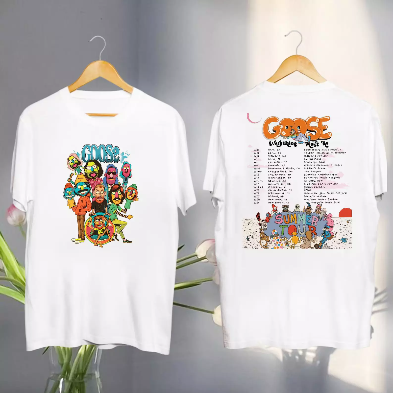 Shirt Goose The Band Graphic, Goose The Band Everything Must Go Summer Tour 2025