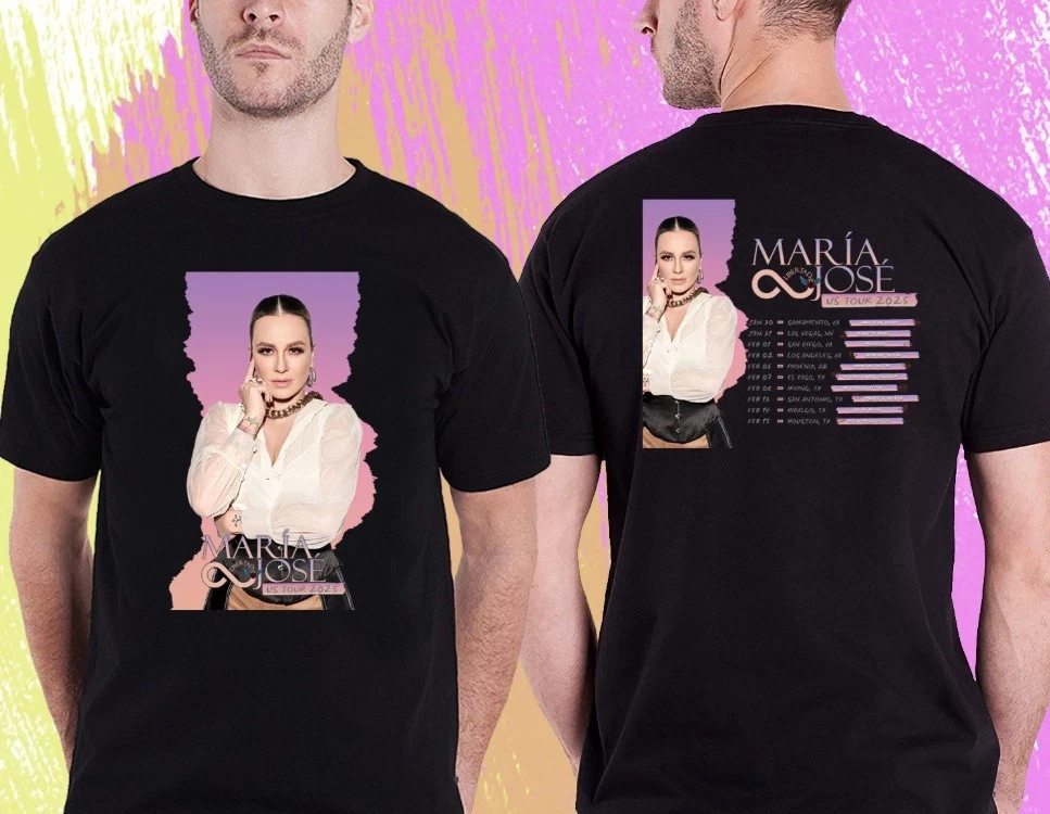 Shirt Maria Jose Libertad Usa Tour 2025 Maria Jose Black Unisex
