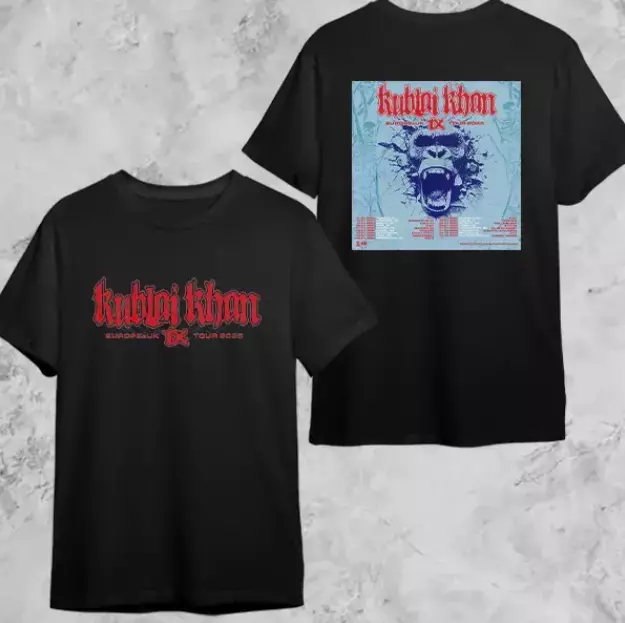 Kublai Khan Tx Europe And Uk Tour Date 2025 Fan Gifts Two Sides Classic Shirt