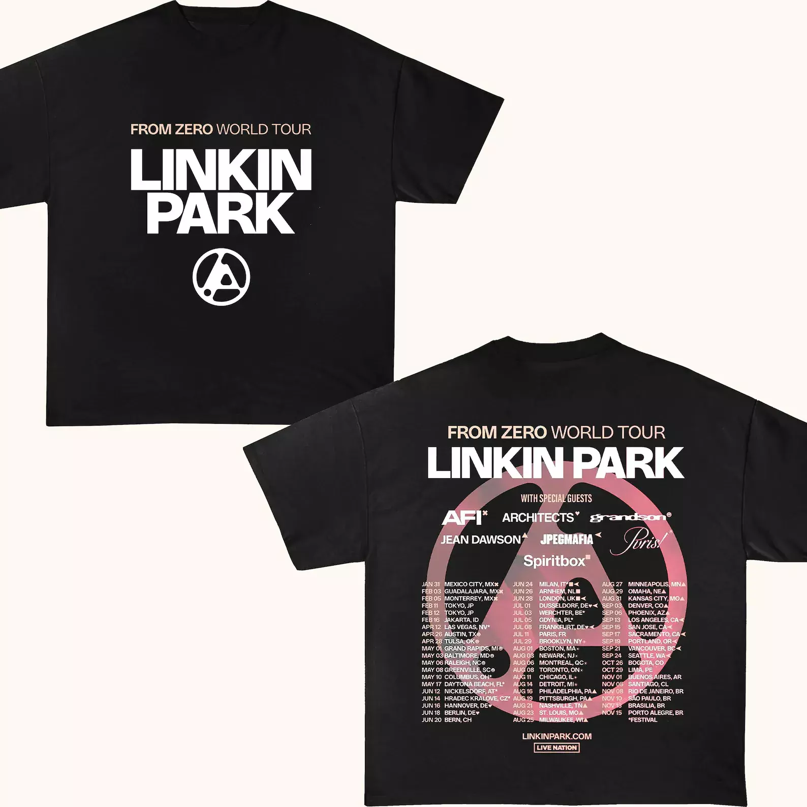 Shirt Linkin Park From Zero World Tour 2025, Linkin Park Concert 2025, Linkin Pa