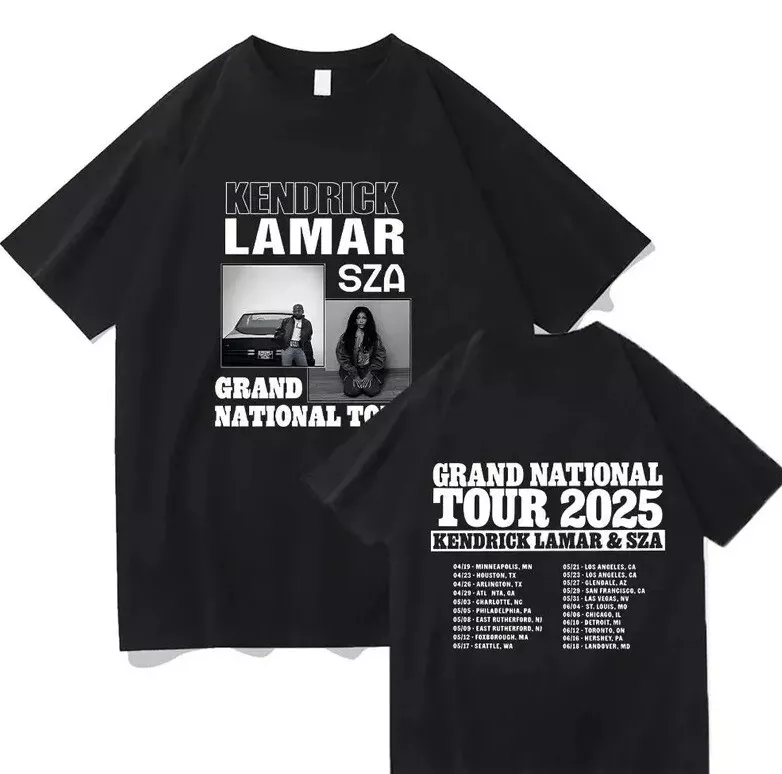 Kendrick Lamar & Sza Grand National Tour 2025 Shirt Size 