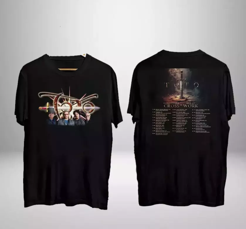 Toto Band Graphic Shirt, Toto Band World Tour 2025 Shirt