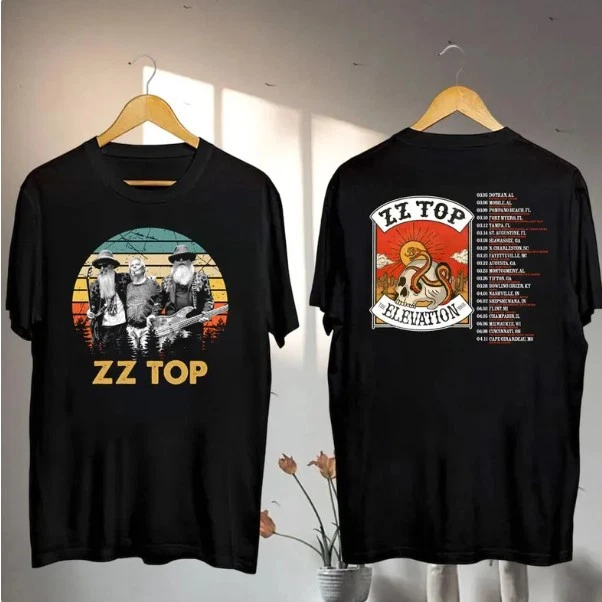 Zz Top Vintage Shirt, 2025 Zz Top The Elevation Tour Shirt