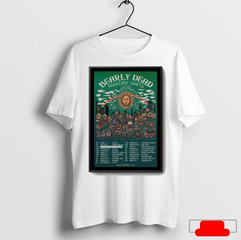 Bearly Dead Paradise Waits 10 Year Anniversary 2025 Tour Poster Tshirt