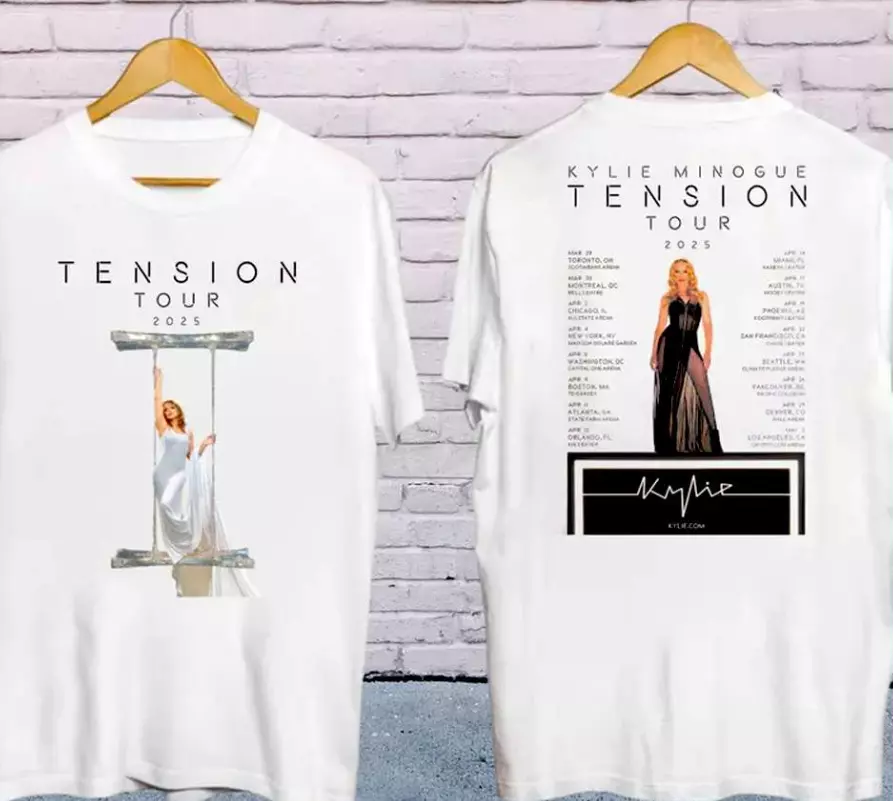 Kylie Minogue Tension World Tour 2025 Concershirt