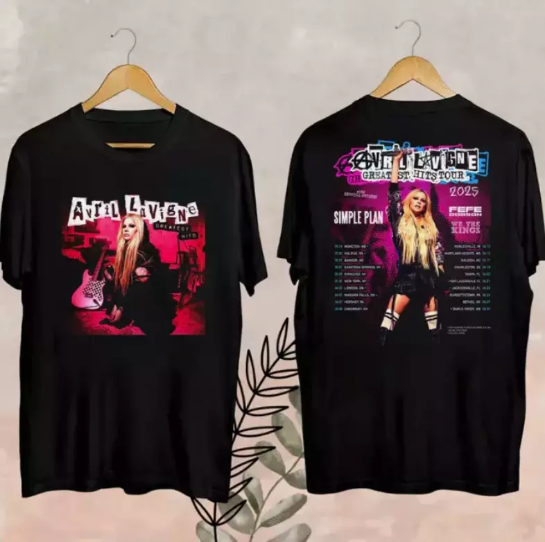 2025 Avril Lavigne Greatest Hits Tour Shirt, Avril Lavigne 2025 Concert