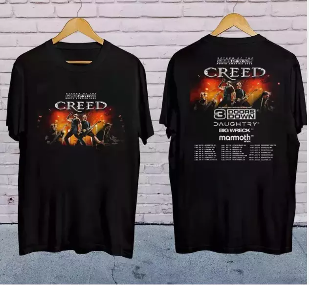 Creed Band 2025 Tour Summer Of 99 Tour Shirt, Creed Band Fan Gift, Creed 2025 C