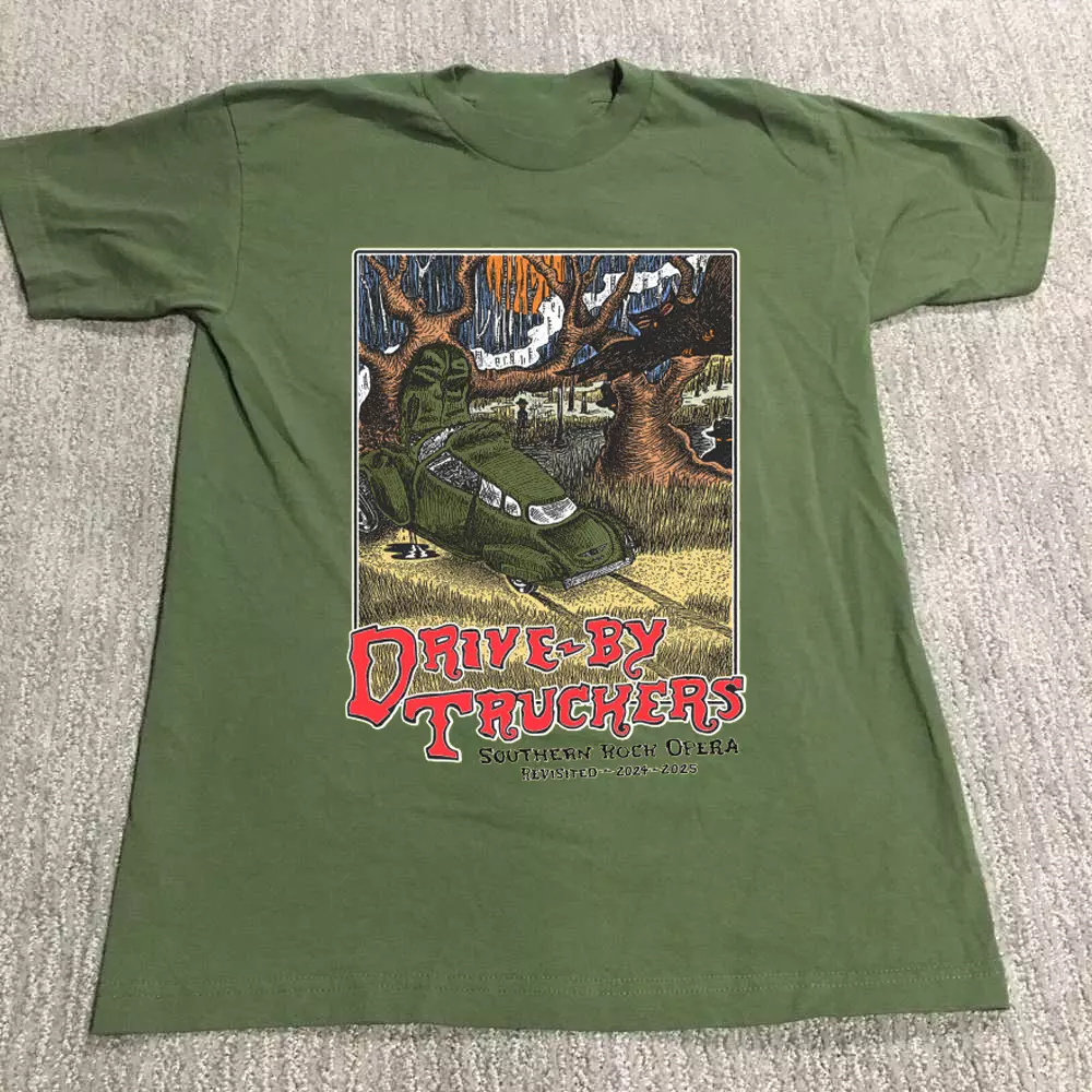 Drive-By Truckers Band Tour 2025 Gift For Fan S To 5Xl Green Shirt