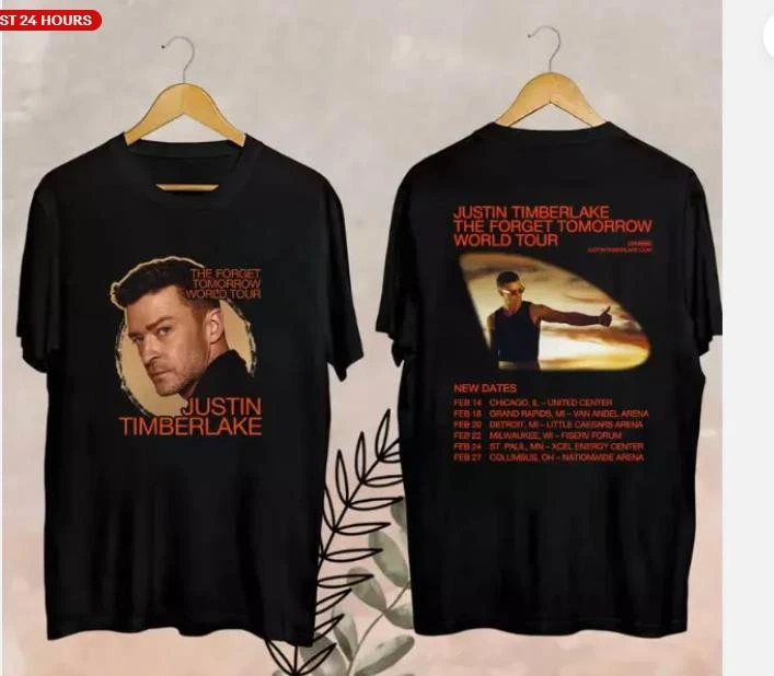 2025 Justin Timberlake The Forget Shirt 2 Sided Unisex Shirt