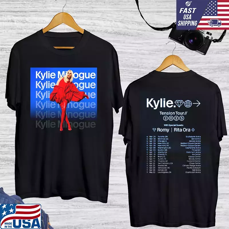 Shirt Kylie Minogue Tour 2025 North America Double Sided 