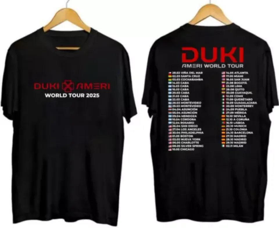 Shirt Duki World , Duki World Tour 2025 Shirt