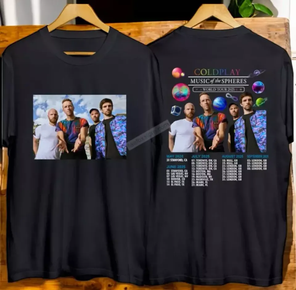 Coldplay Music Of The Spheres Tour 2025 Concershirt