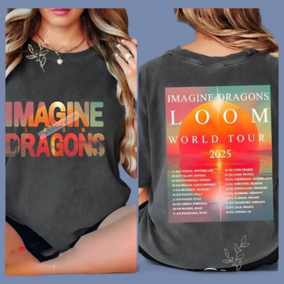 Imagine Dragons Loom World Tour 2025 Graphic Shirt