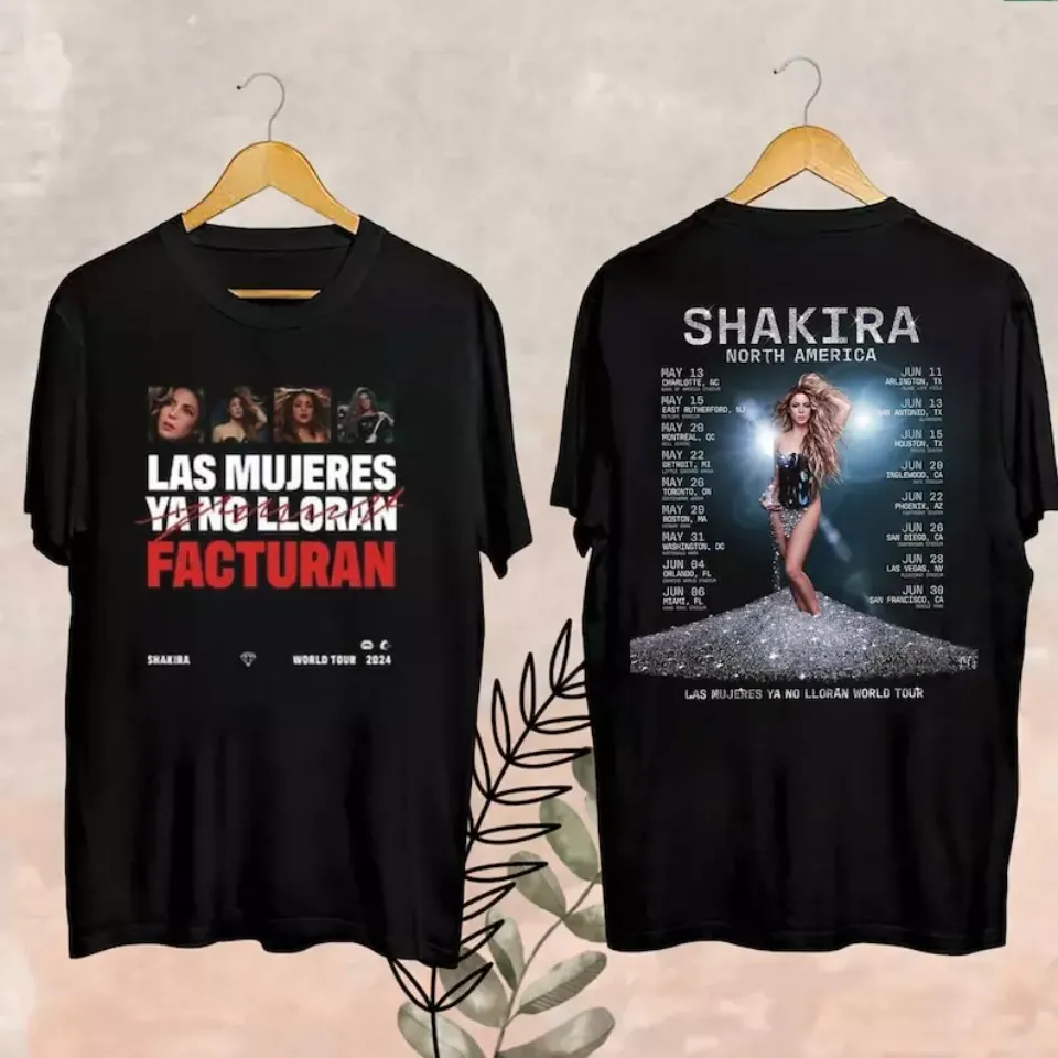 Shakira Las Mujeres Ya No Lloran World Tour 2025 Fan Shirt, Shakira Shirt