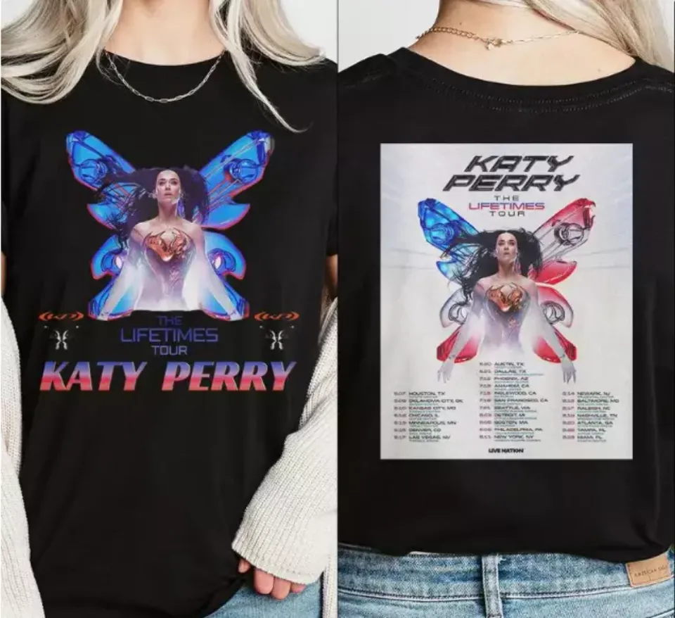 Katy Perry Lifetimes Tour 2025 Shirt, Music Lover Gift, Pop Culture Tee