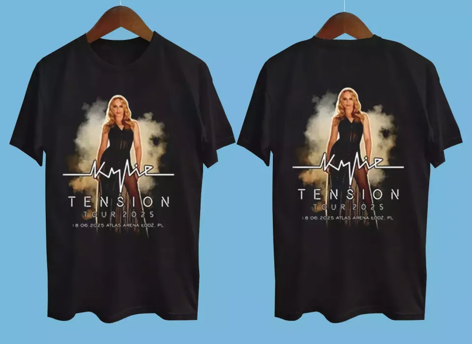 Kylie Minogue Tension Tour 2025 Short Sleeve Shirt